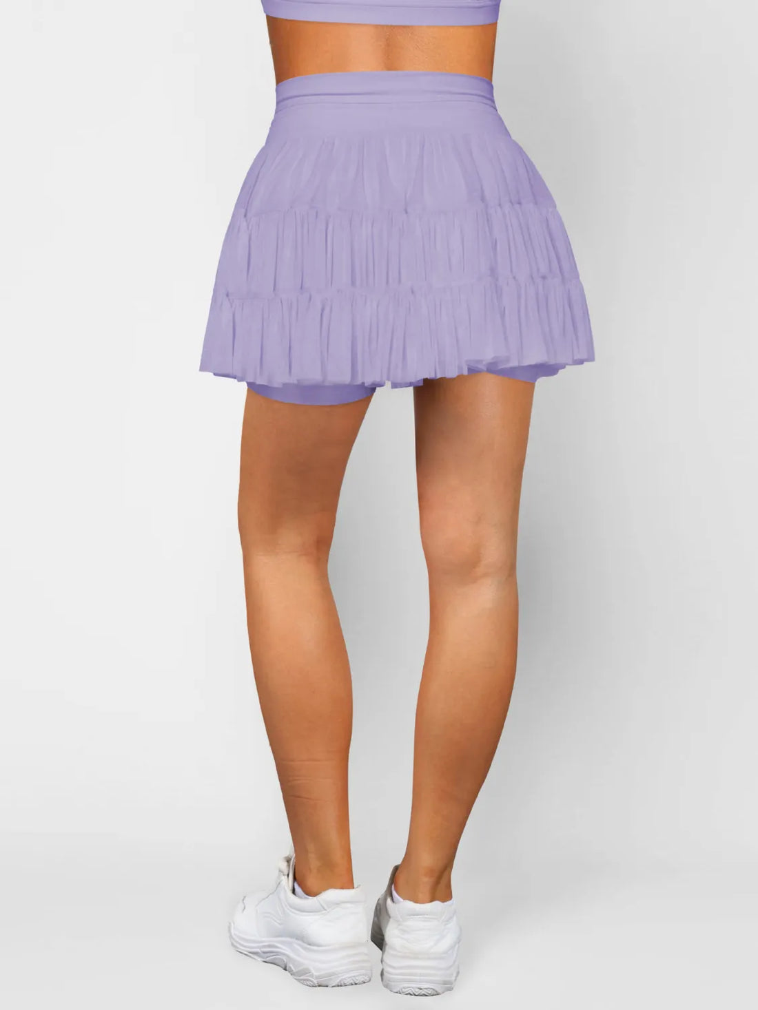 Ruched Mini Skort with Pockets - cas7m