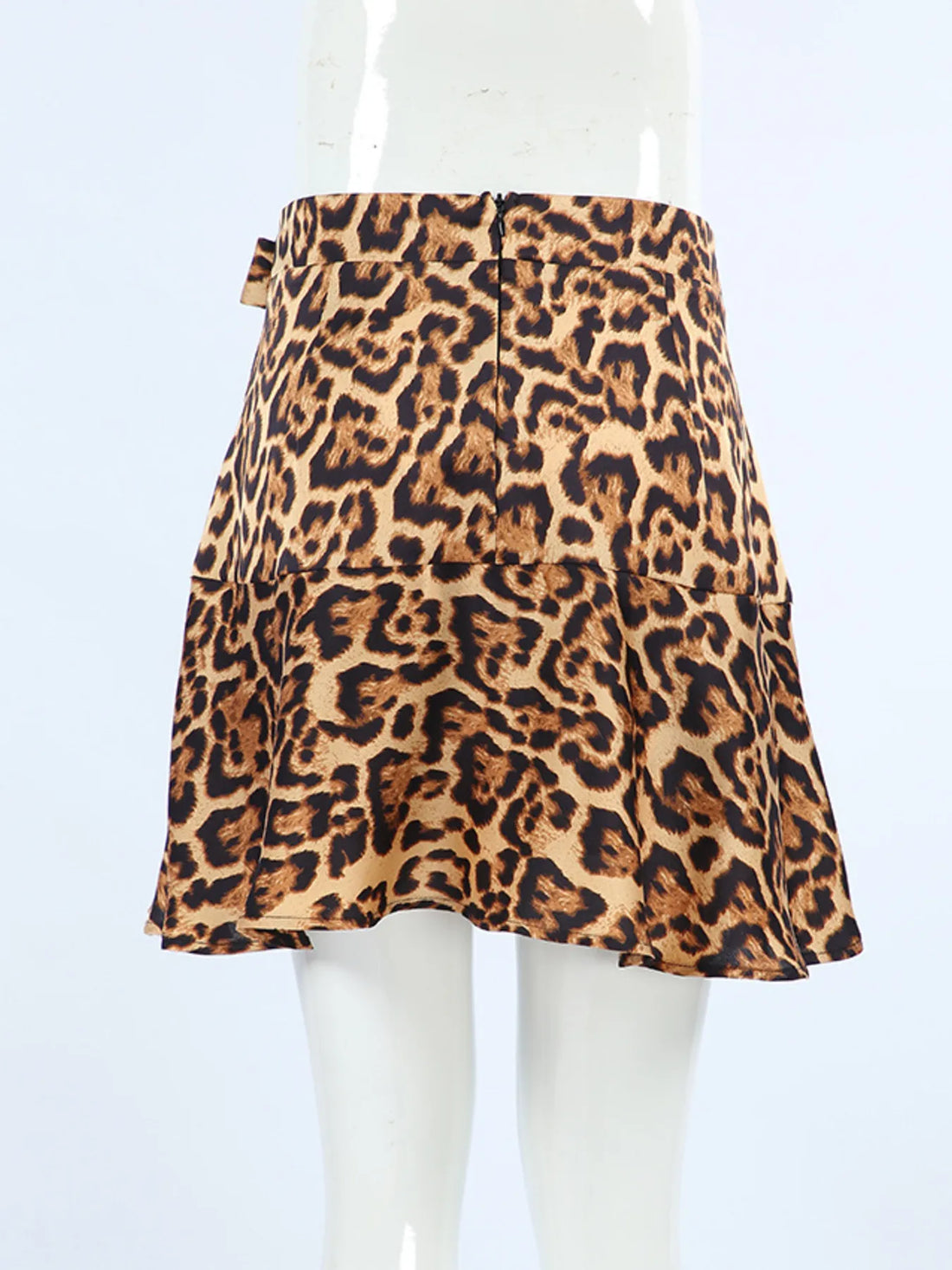 Leopard Print Mini Skirt - cas7m