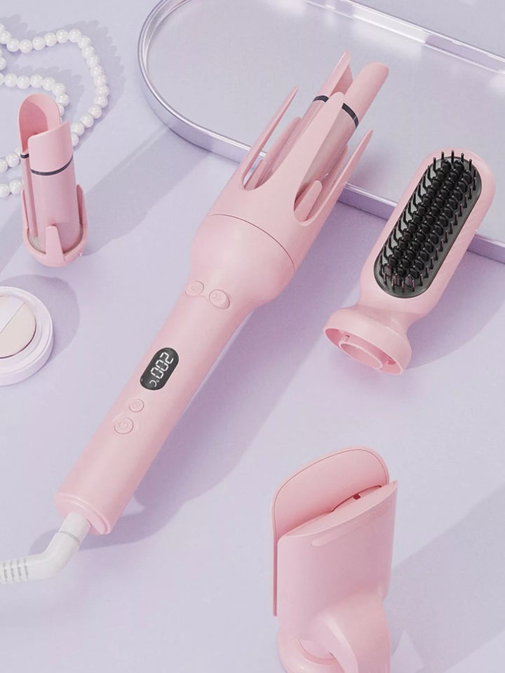 Auto-Rotate Ceramic Curling Iron: Salon-Quality Curls at Home - cas7m