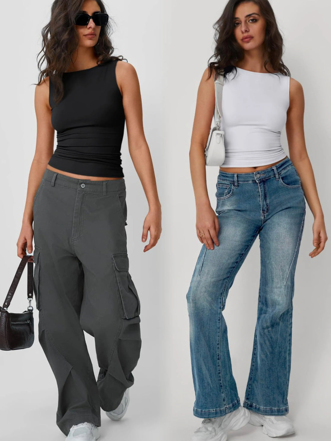 2 Piece Round Neck Tank - cas7m