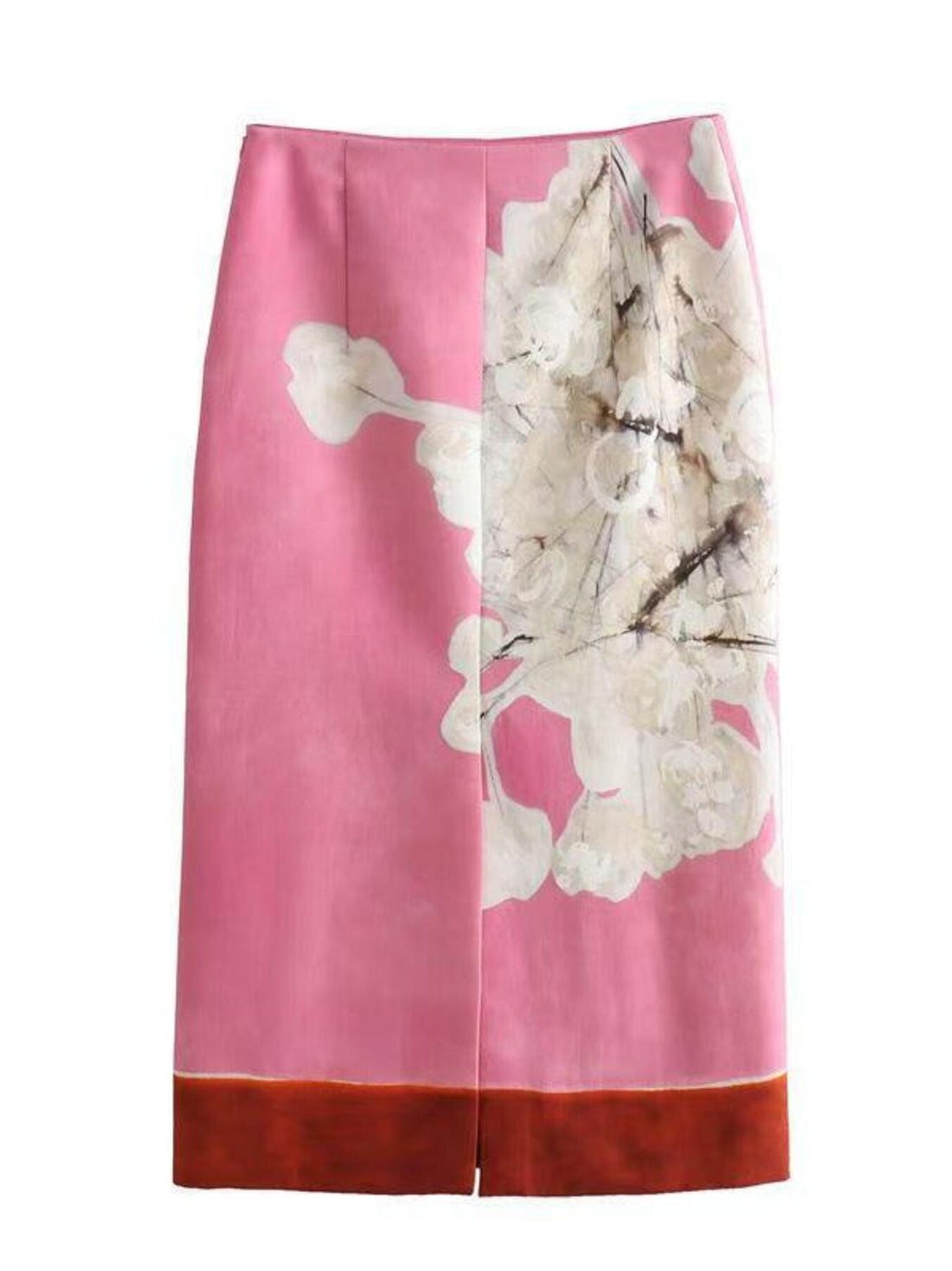 Floral Print Skirt - cas7m