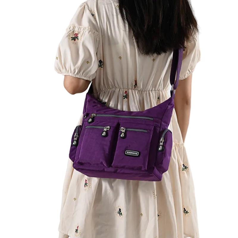 Retro European Nylon Messenger Bag - Stylish Colors & Versatile Use - cas7m