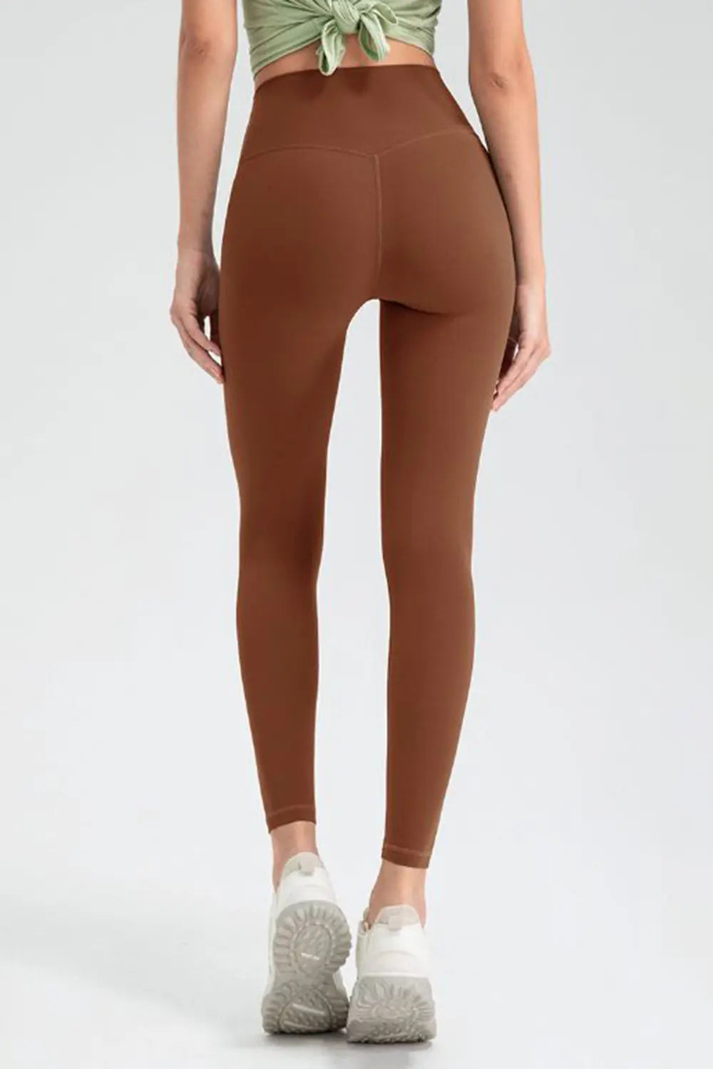 Wide Waistband High Waist Sport Leggings - cas7m