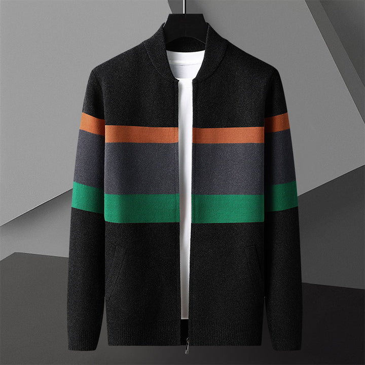 Mens Knitted Cardigan Sweater Jacket For Spring And Autumn Coats - cas7m