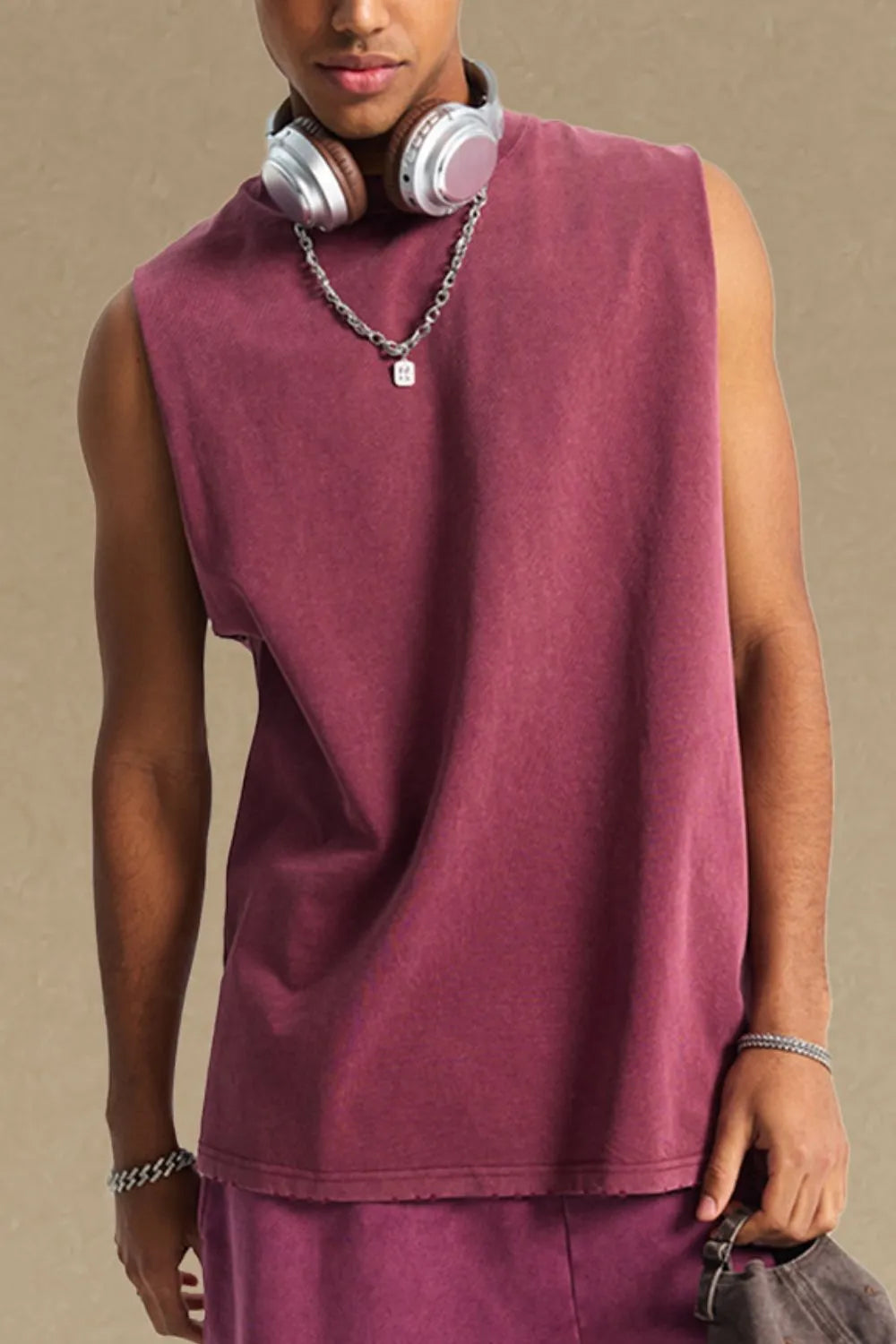 Men's Round Neck Tank - cas7m