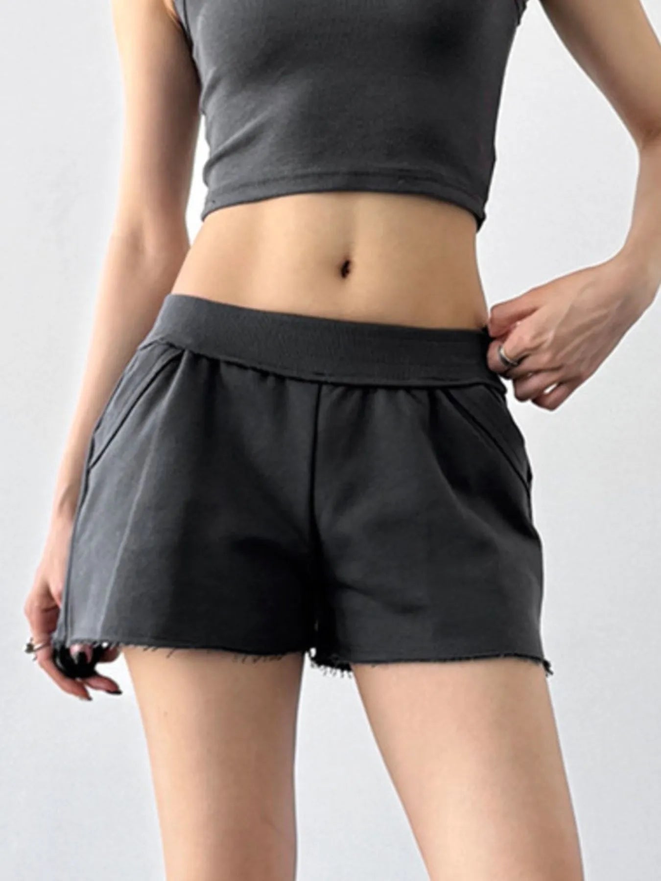 Letter Back Shorts - cas7m