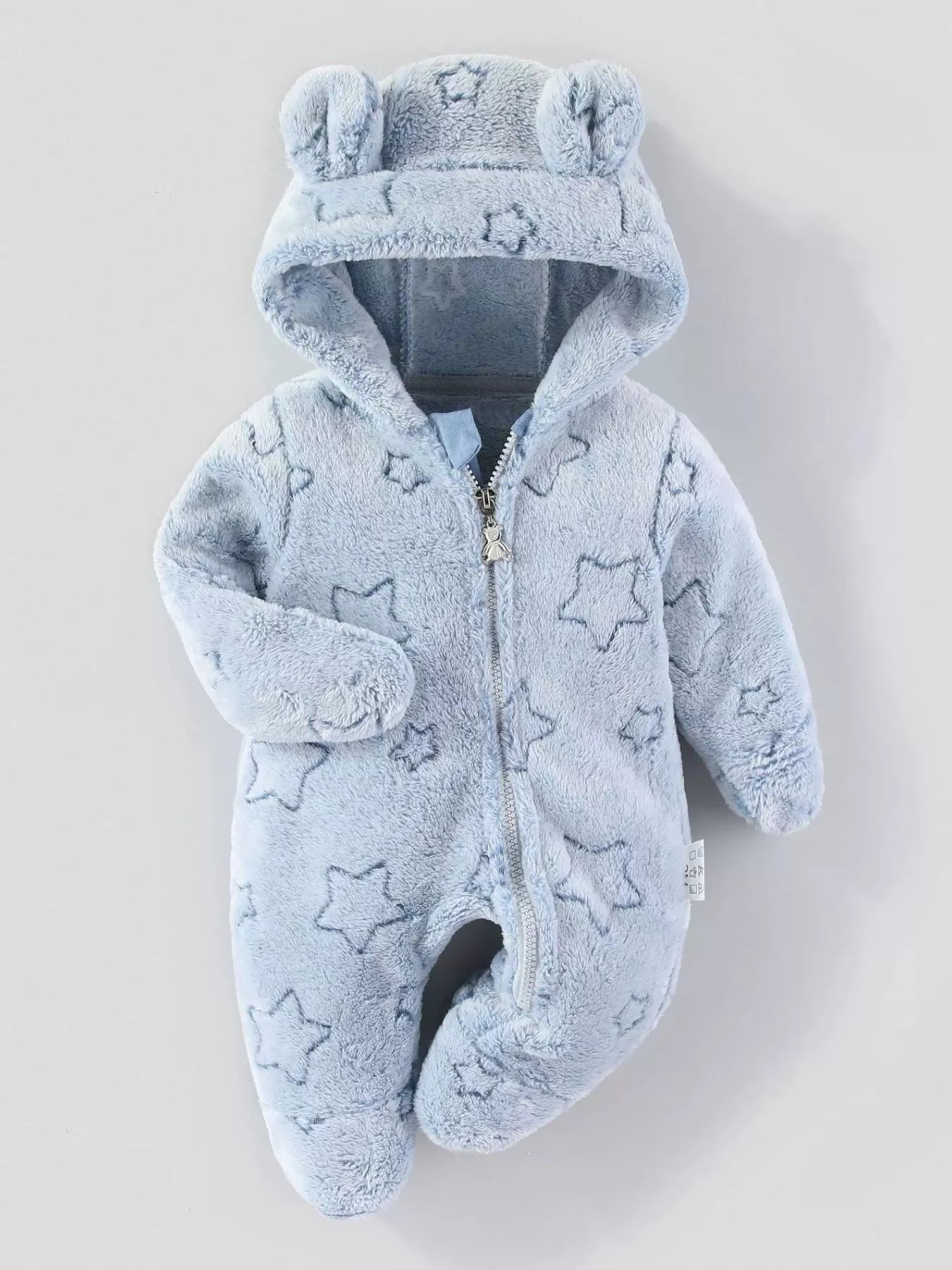 Children's Plush Hooded One-Piece - cas7m