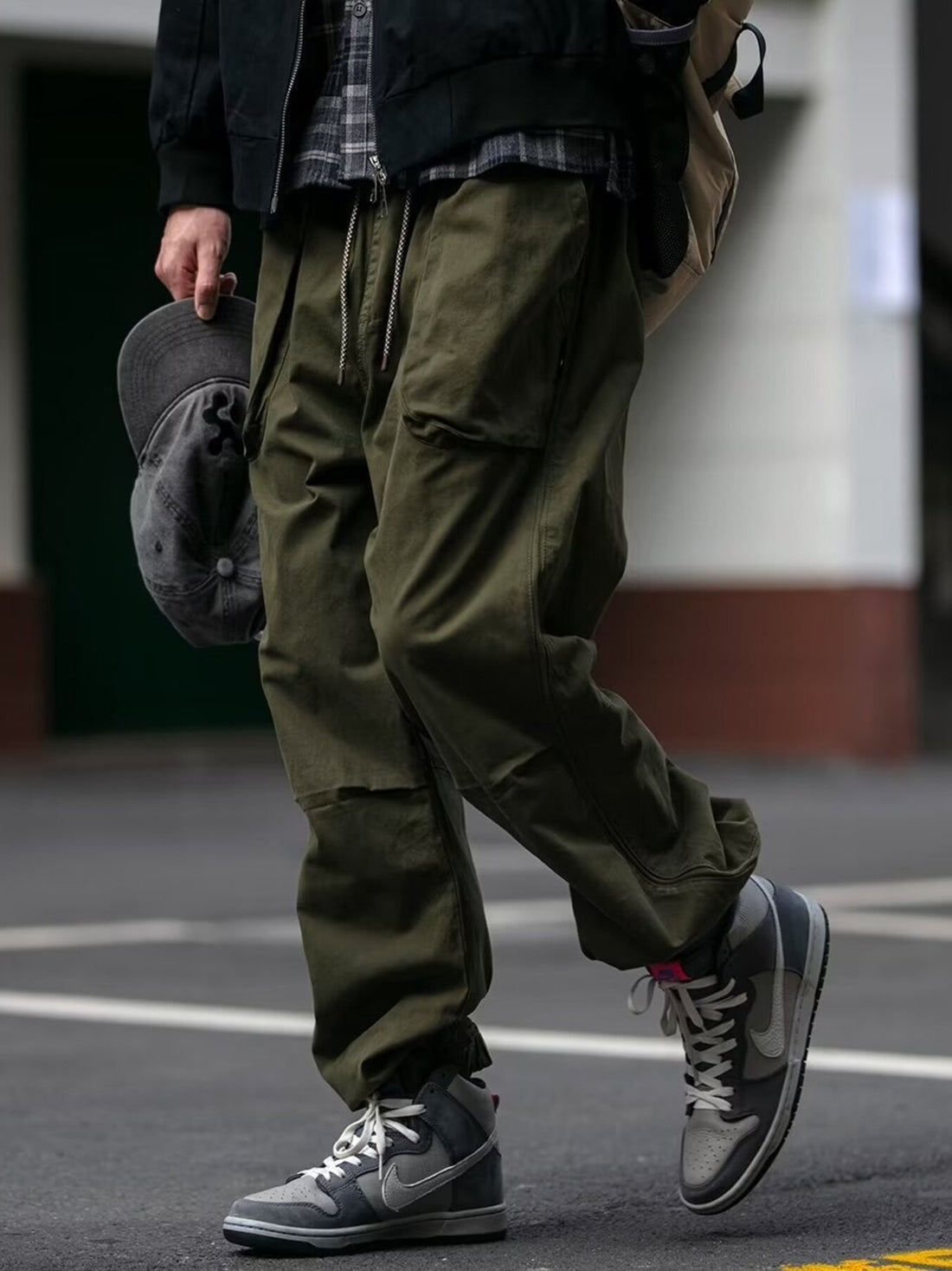 Men's Plus Size Relaxed Fit Cargo Pants - cas7m