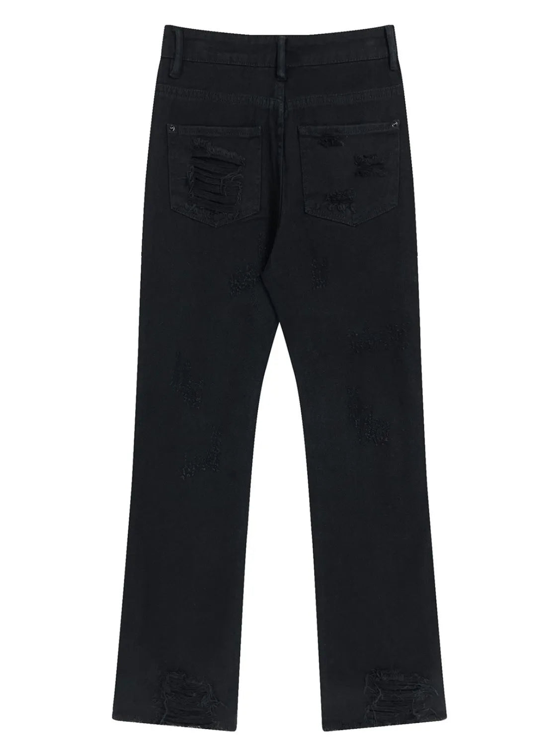 Men's Distressed Straight Leg Jeans - cas7m