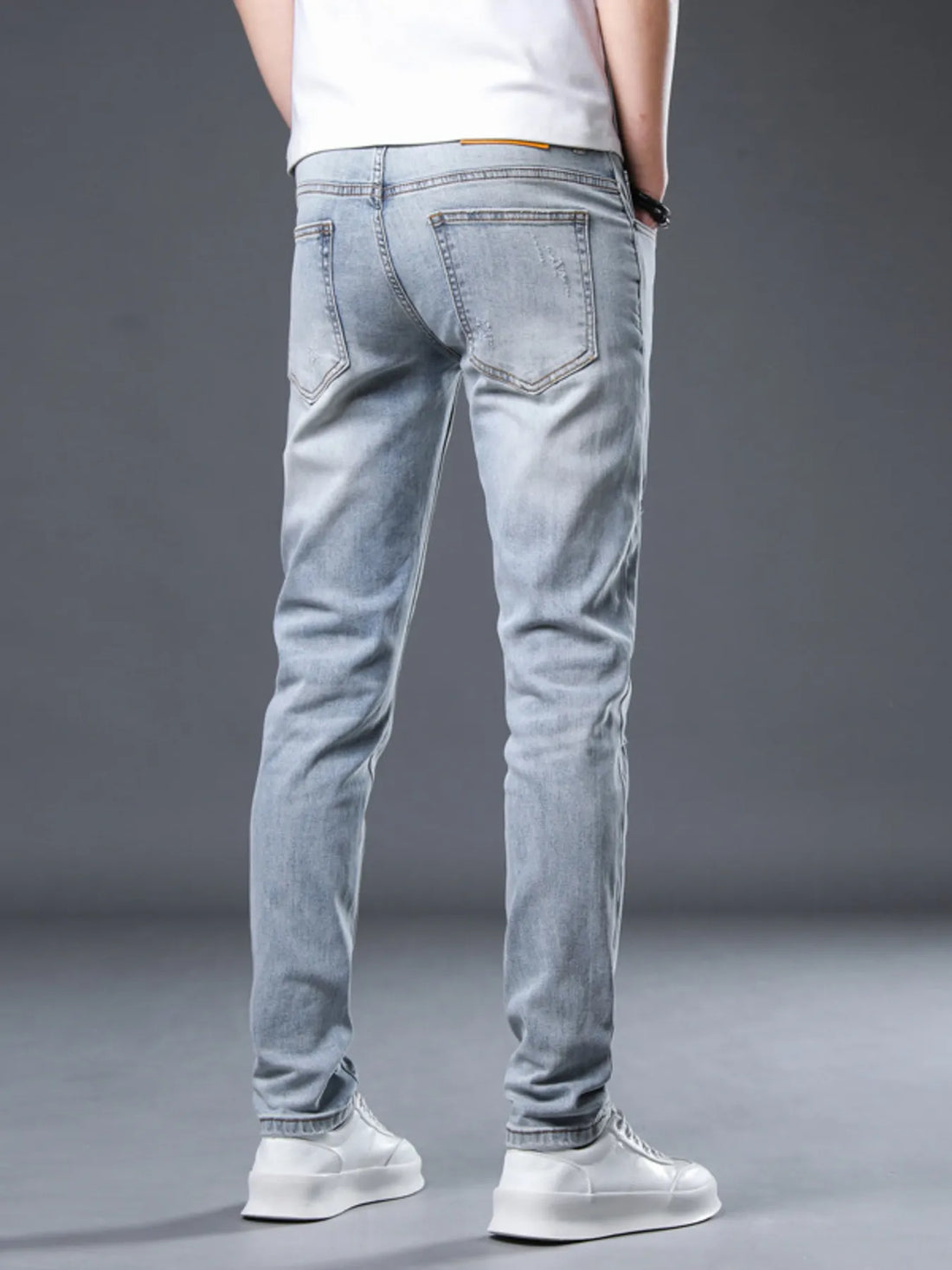 Men's Distressed Slim Fit Jeans - cas7m