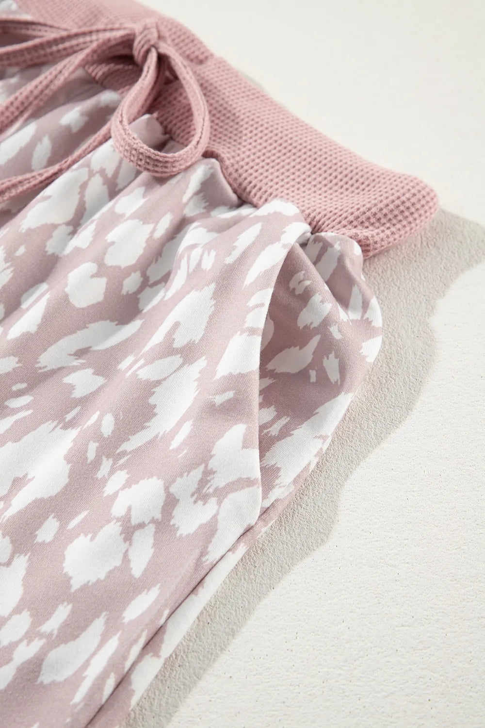 Abstract Print Drawstring Casual Shorts - cas7m