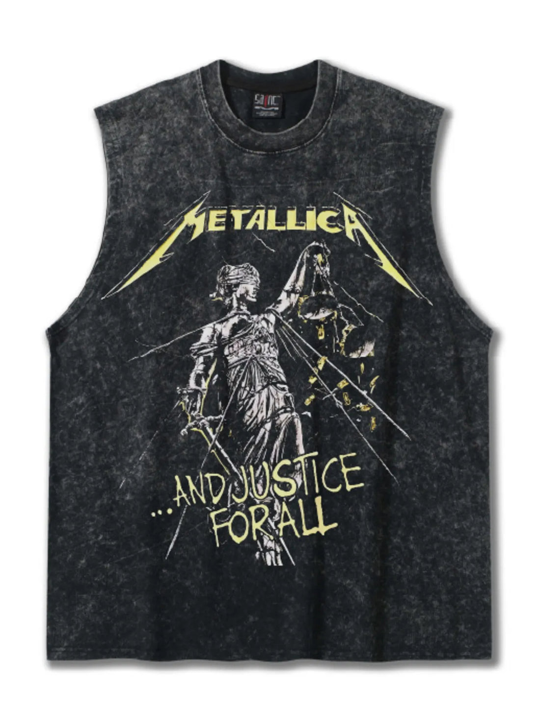 Men's Graphic Round Neck Tank Top - cas7m