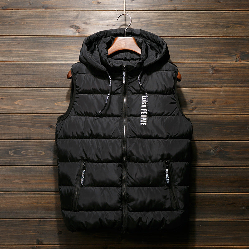 Men's Vest Men's Thickened Cotton Vest - cas7m