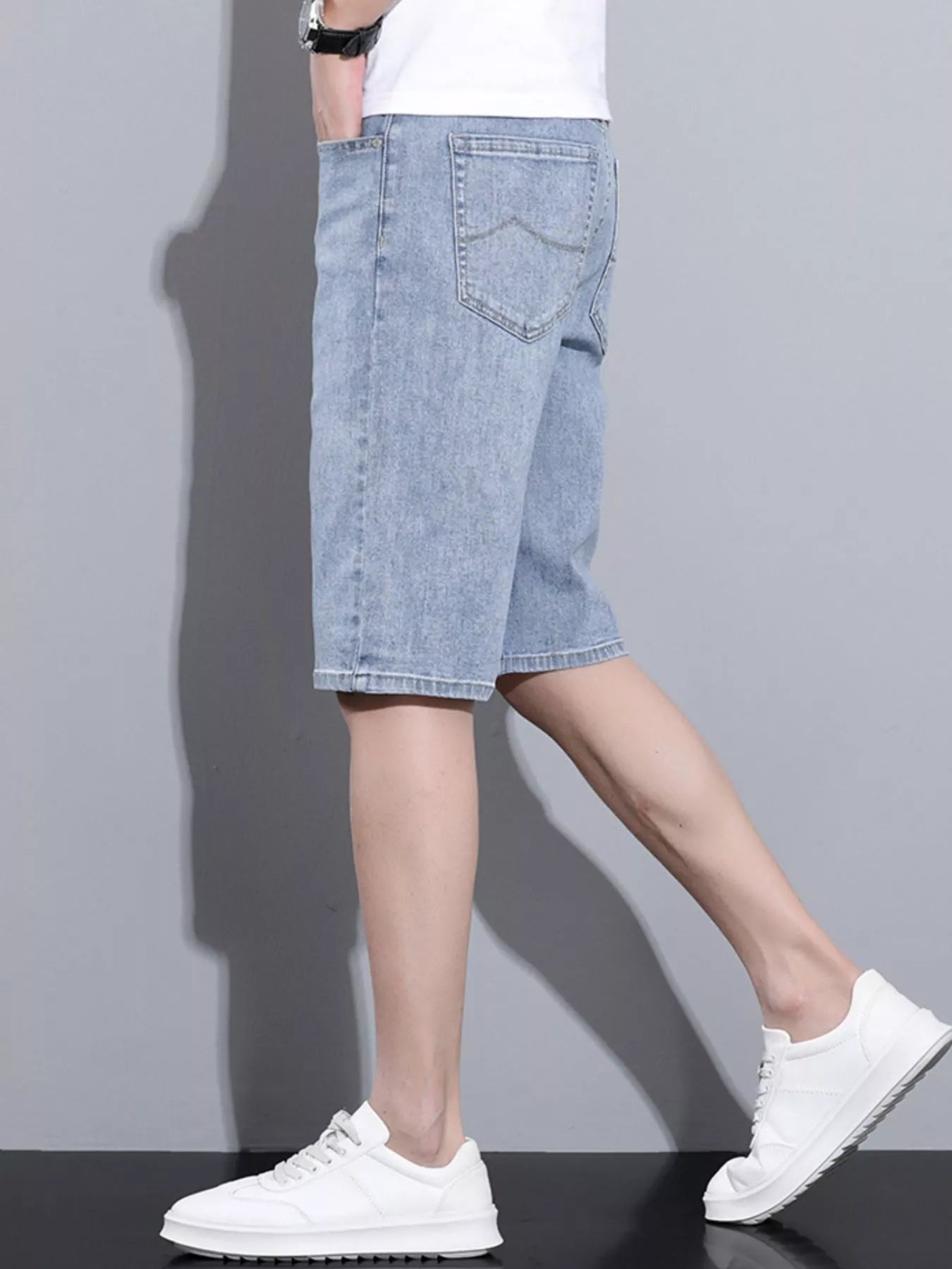 Men's Casual Wash Denim Shorts - cas7m