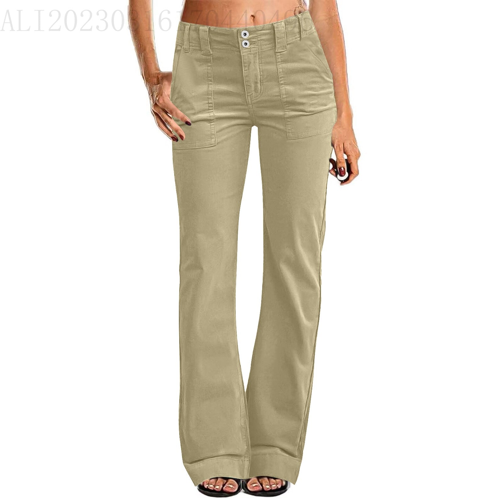 Lightweight Sports Pants Zipper Pocket Exercise Workout Pants - cas7m
