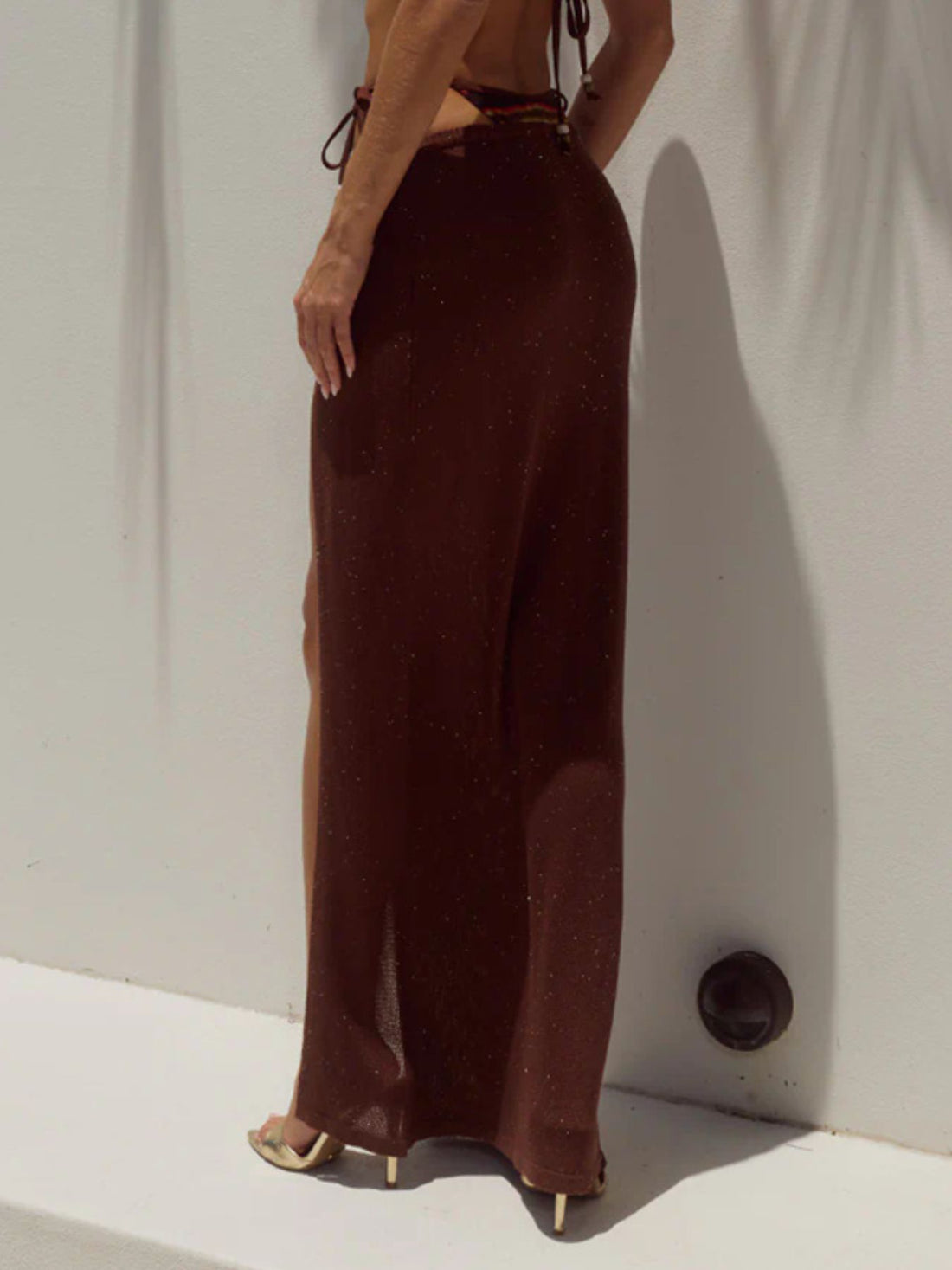 Split Maxi Sweater Skirt - cas7m