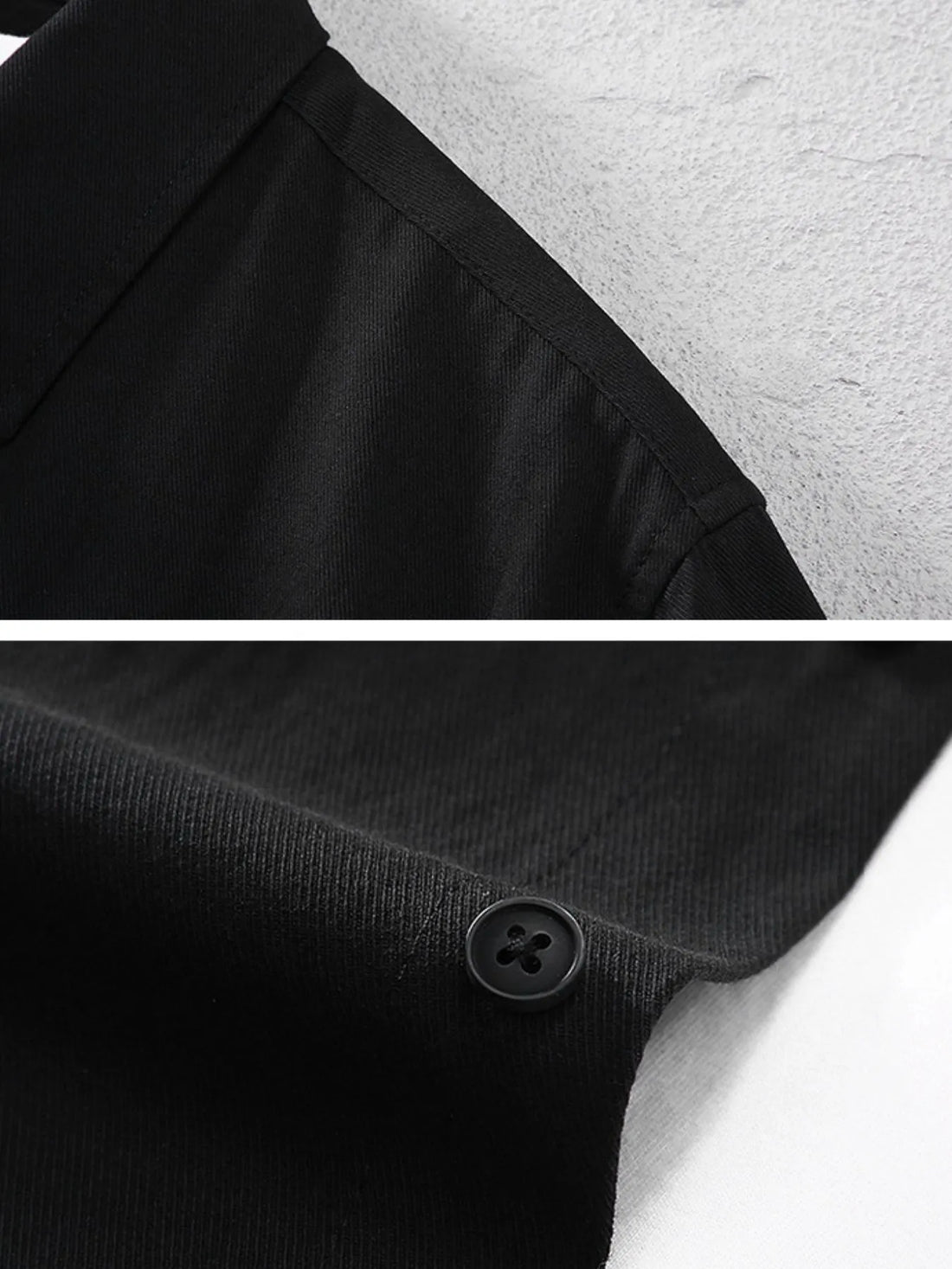 Men's Plus Size Button Up Long Sleeve Shirt - cas7m