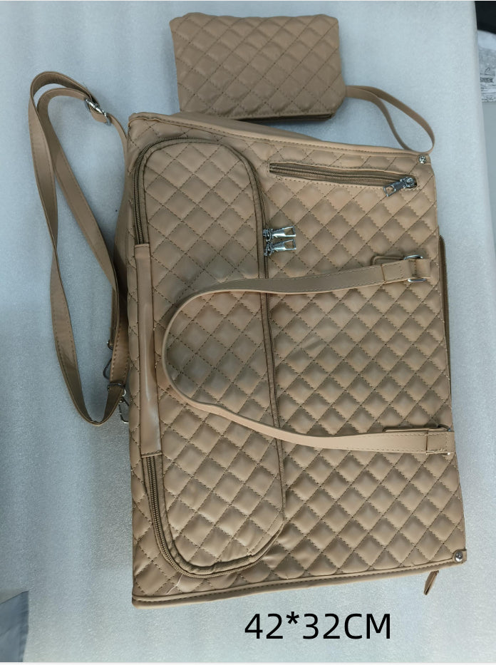 Fashionable Lunch Tote Bag Women's Thermal Insulation Lunch Box Leak-proof Crossbody Computer Storage Bag Quilted Large Capacity Handbag With Purse - cas7m