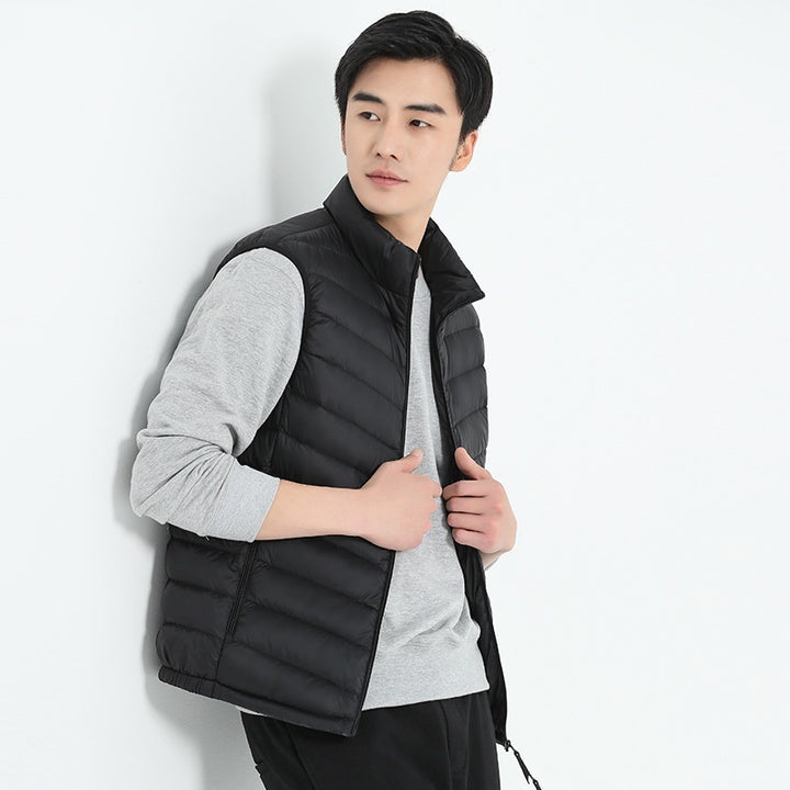 Men's Casual Vest Stand-up Collar Thermal Vest - cas7m