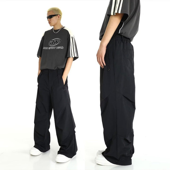 American Design Pleated Workwear Casual Pants Men - cas7m
