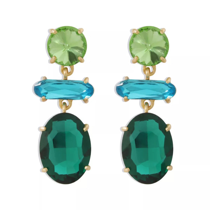 Alloy Geometric Dangle Earrings - cas7m