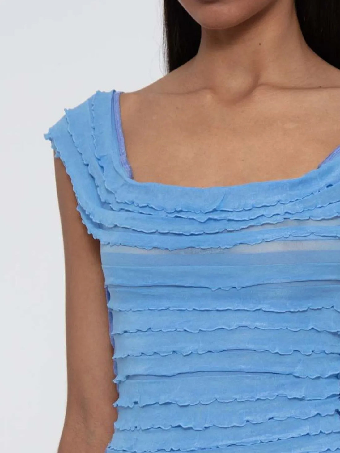 Ruched Solid Tank - cas7m
