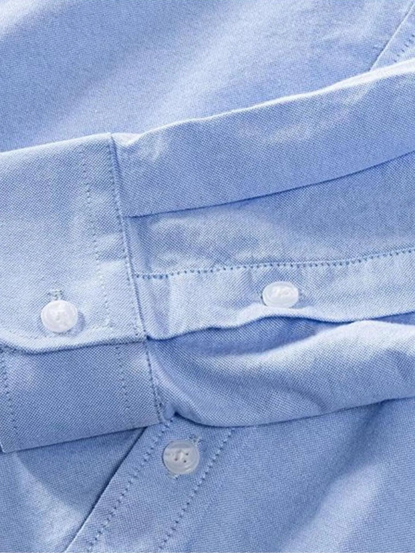 Men's Plus Size Button Up Long Sleeve Shirt - cas7m