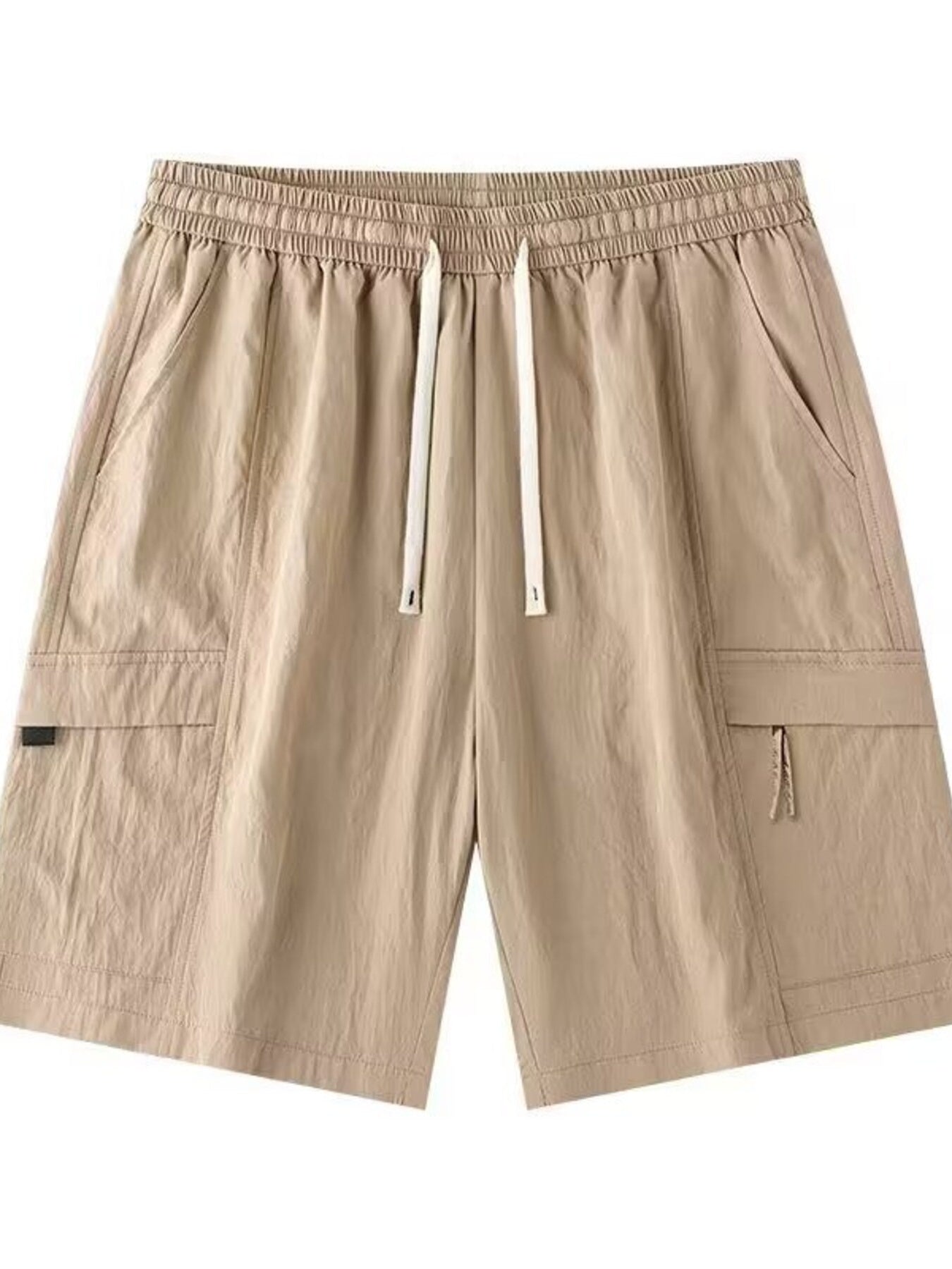 Men's Plus Size Drawstring Relaxed Fit Cargo Shorts - cas7m