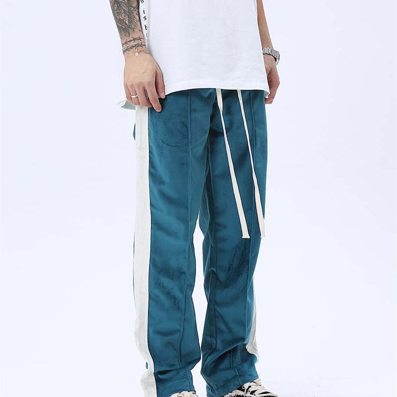 Mens Loose-fitting Casual Retro Clash Pants - cas7m