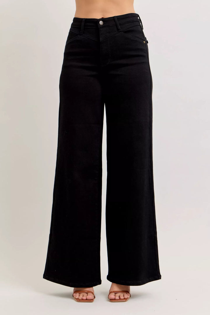 Judy Blue High-Waisted Wide Leg Jeans - cas7m
