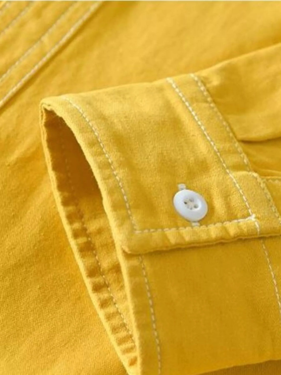 Men's Plus Size Button Up Long Sleeve Shirt - cas7m