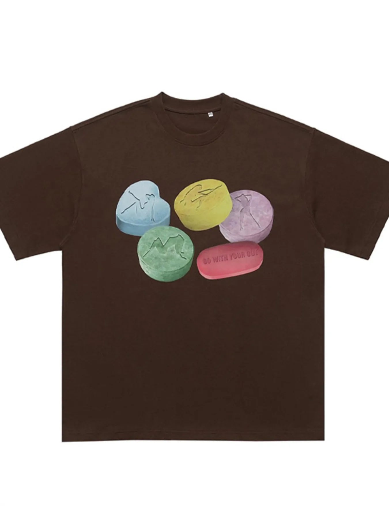 Men's Graphic Round Neck T-Shirt - cas7m