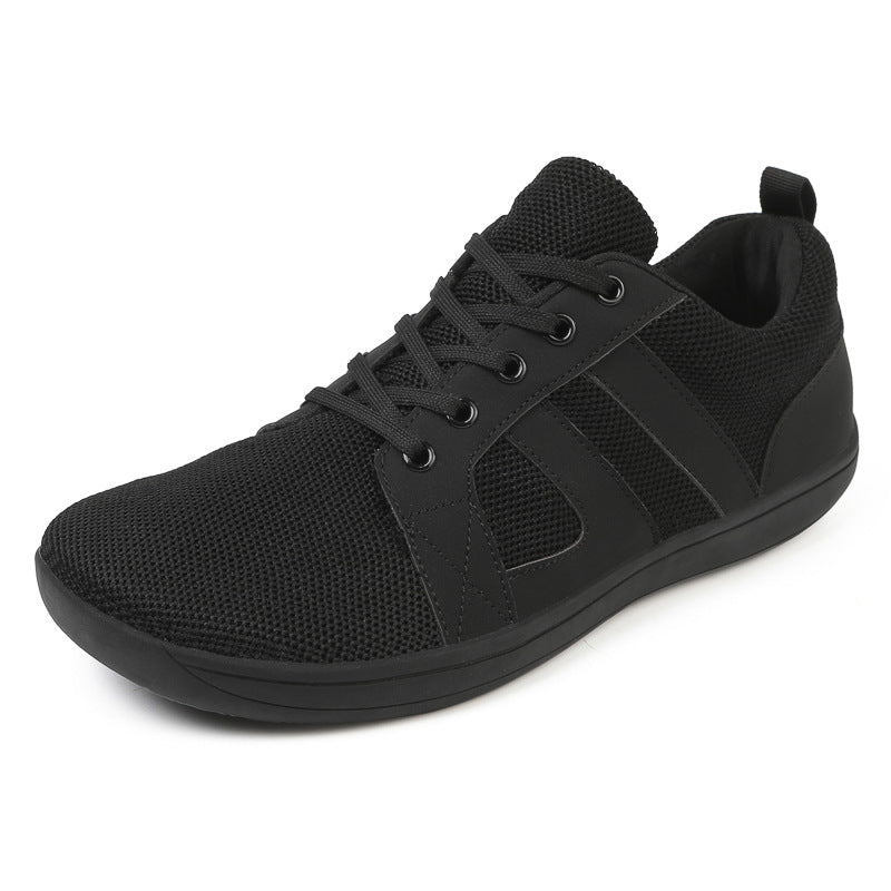 Popular Flat Casual Shoes Men And Women Wide Last Fly-knit Sneakers Couple Fitness Shoes In Stock Wholesale - cas7m