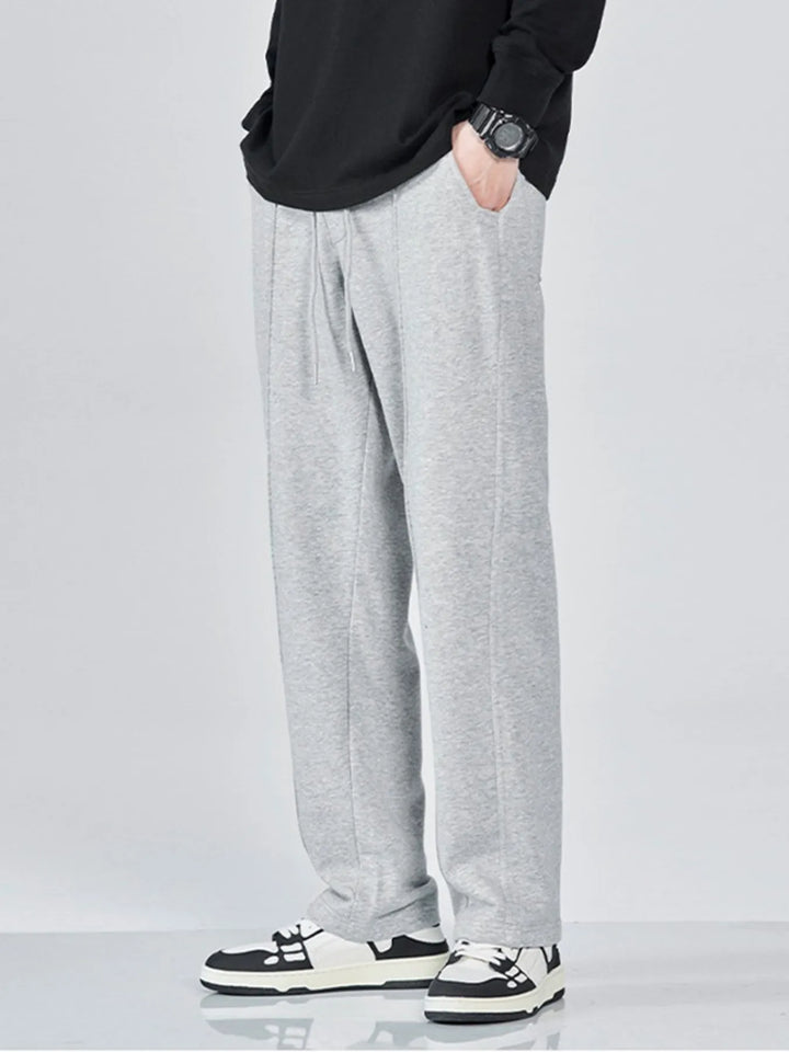 Men's Full Size Casual Drawstring Wide Leg Sweatpants Plus Size - cas7m
