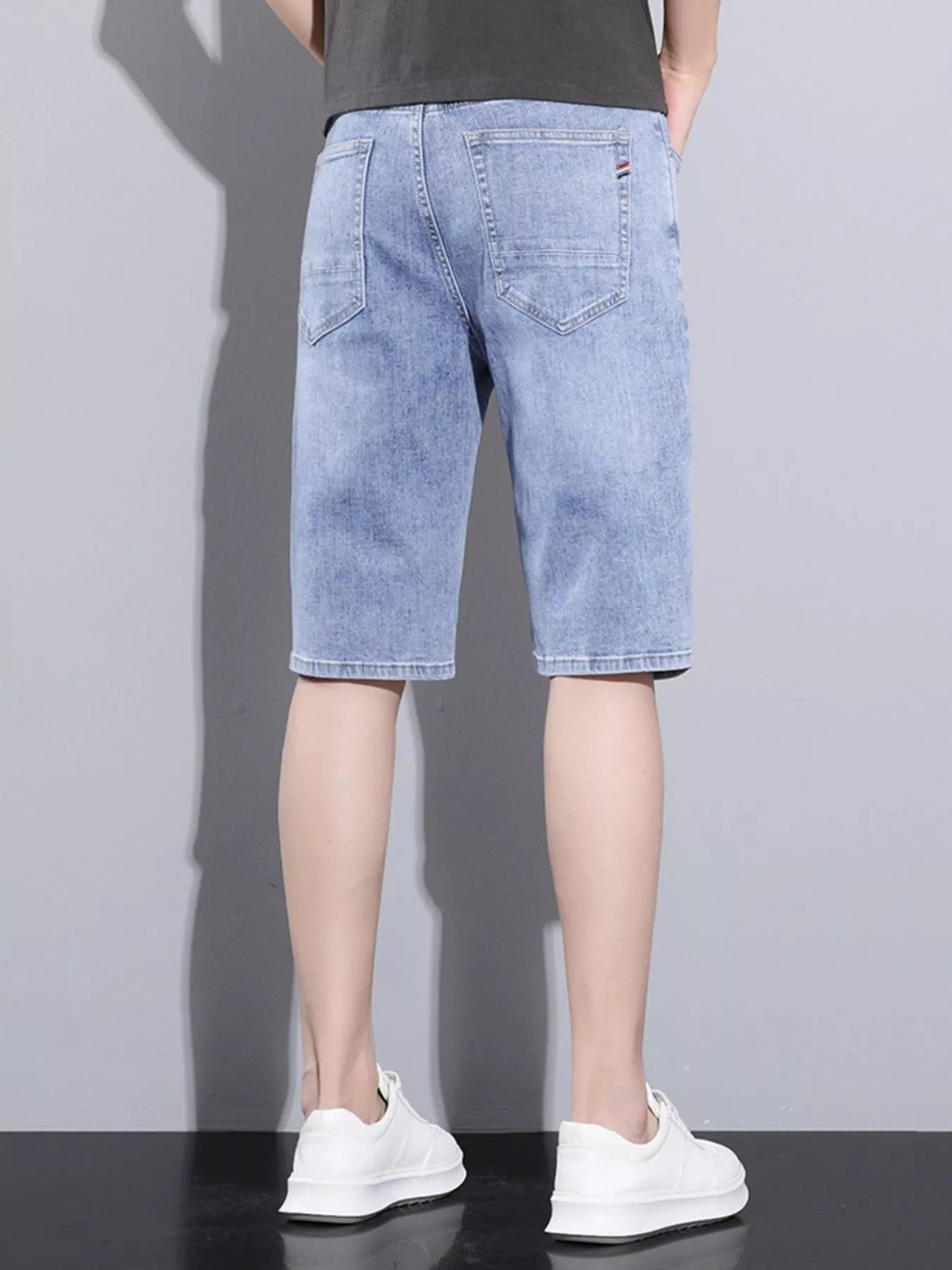 Men's Loose Fit Denim Shorts - cas7m