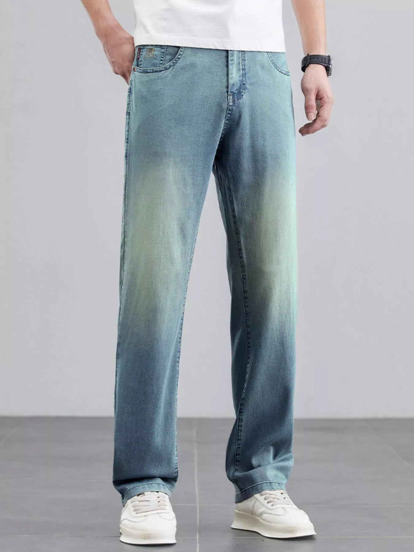 Men's Wide Leg Jeans - cas7m