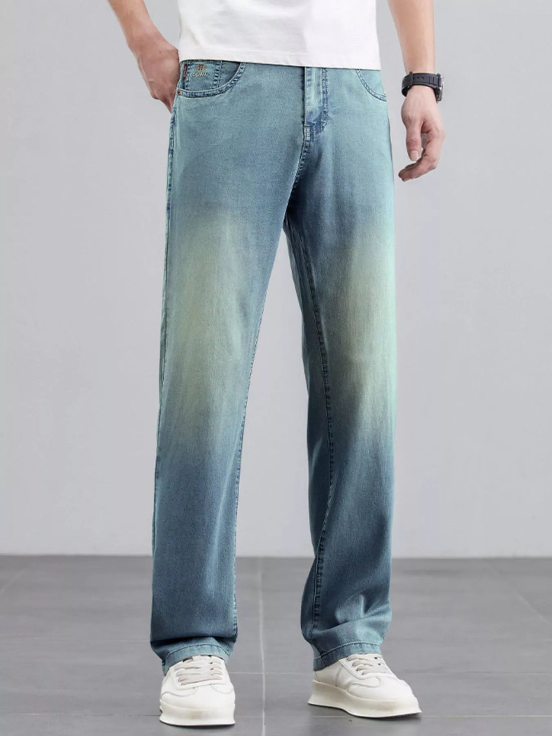 Men's Wide Leg Jeans - cas7m