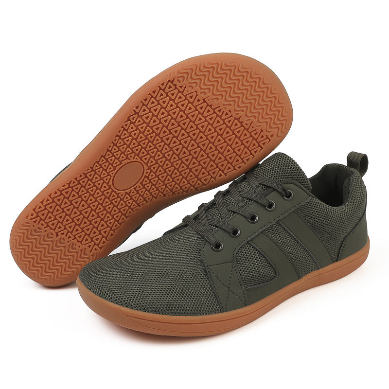 Popular Flat Casual Shoes Men And Women Wide Last Fly-knit Sneakers Couple Fitness Shoes In Stock Wholesale - cas7m