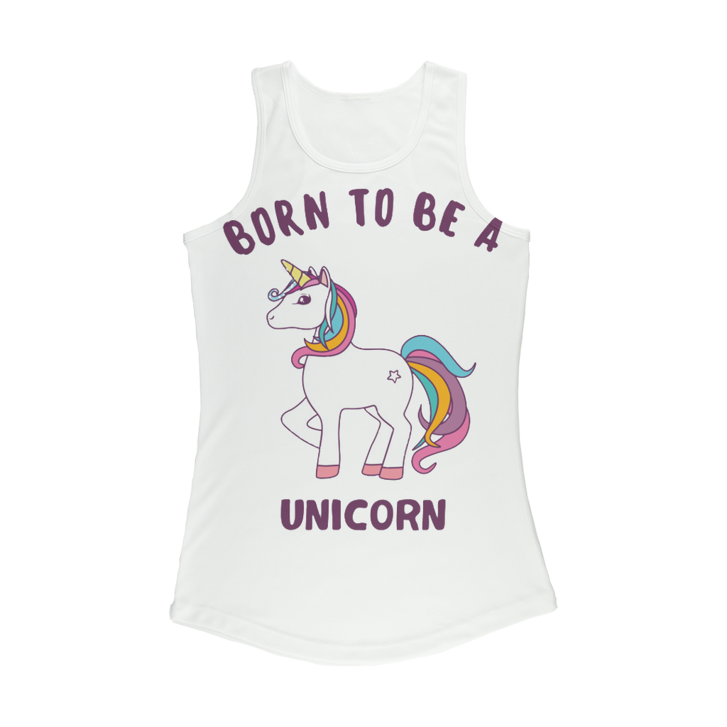 Born to be a unicorn Women Performance Tank Top - cas7m