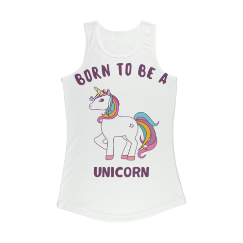 Born to be a unicorn Women Performance Tank Top - cas7m