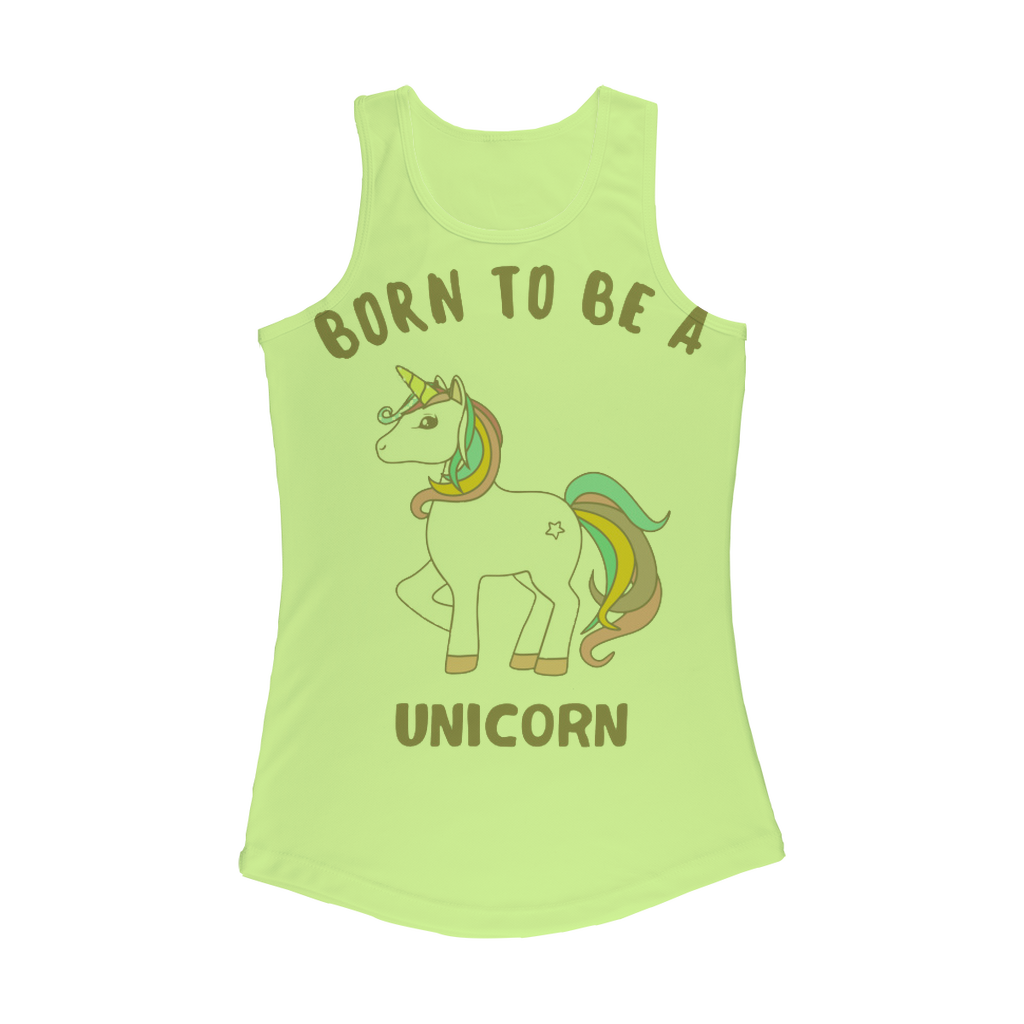 Born to be a unicorn Women Performance Tank Top - cas7m