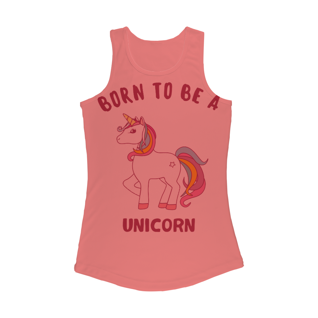 Born to be a unicorn Women Performance Tank Top - cas7m