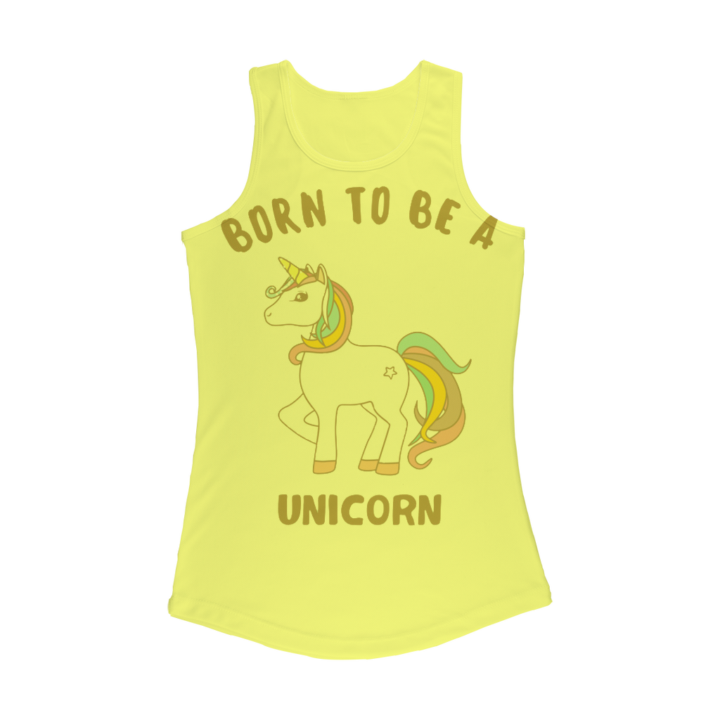 Born to be a unicorn Women Performance Tank Top - cas7m