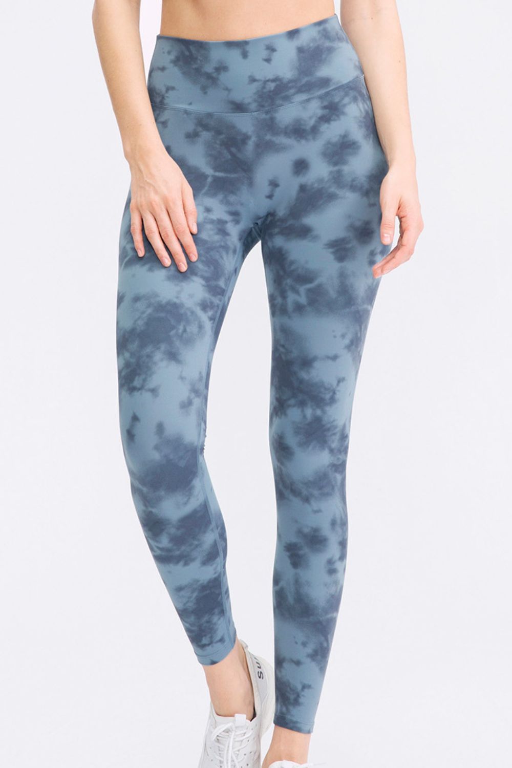 Wide Waistband Slim Fit Long Sports Pants - cas7m