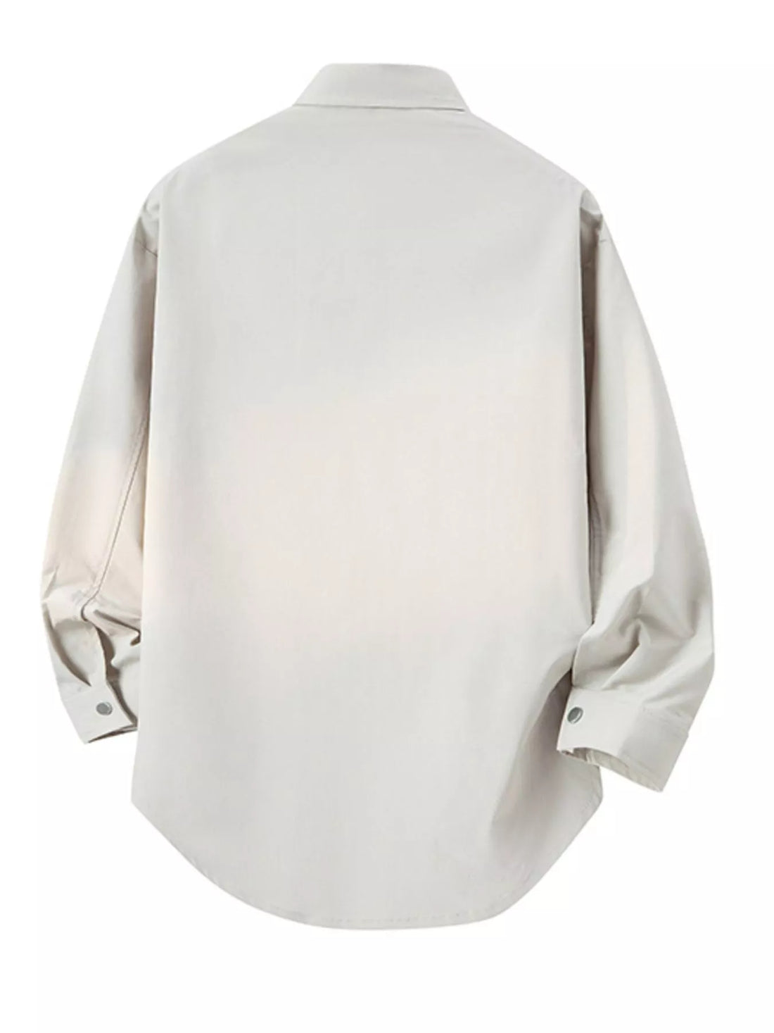 Men's Plus Size Snap Down Long Sleeve Shirt - cas7m