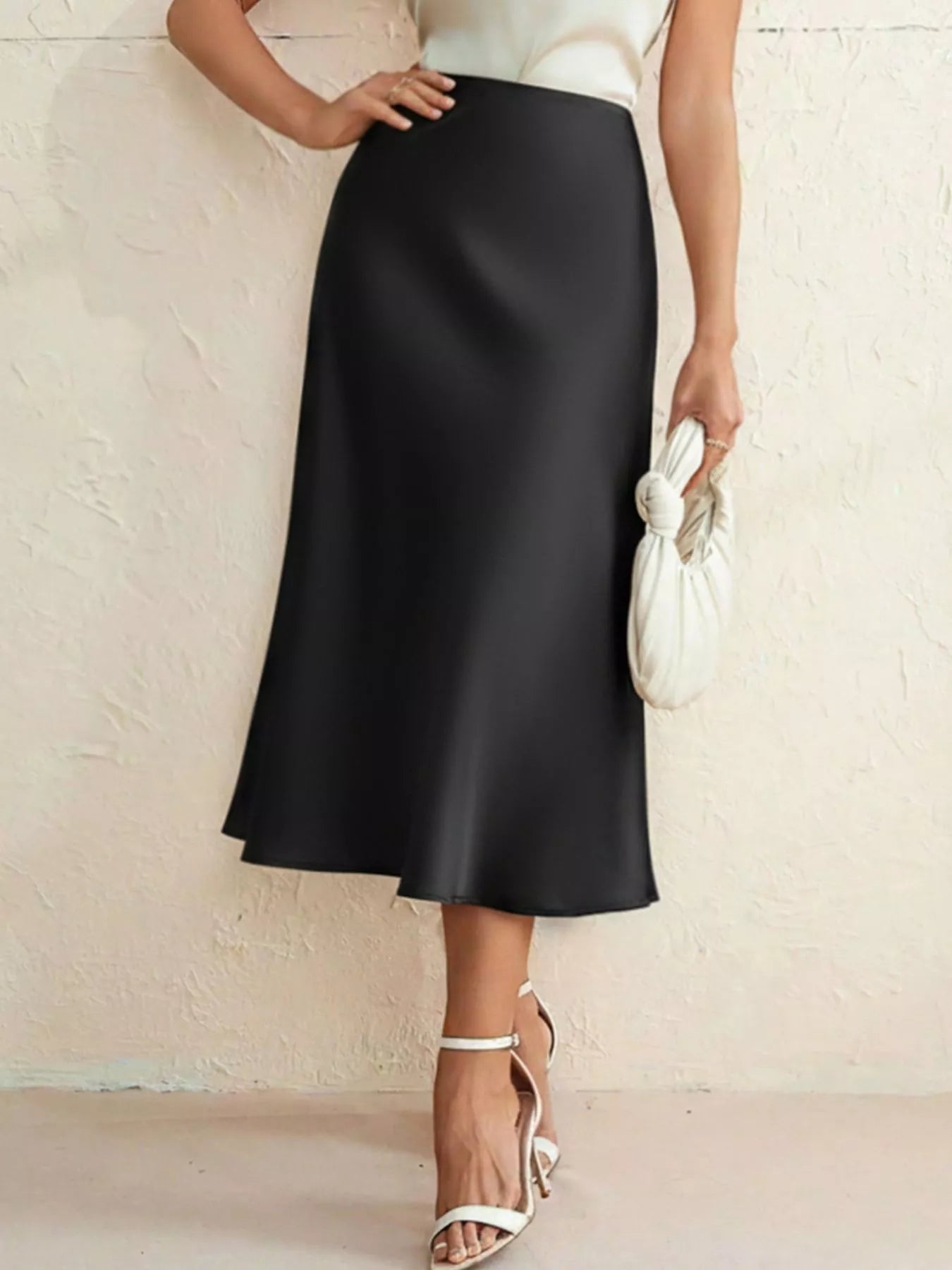 High Waist Midi Skirt - cas7m