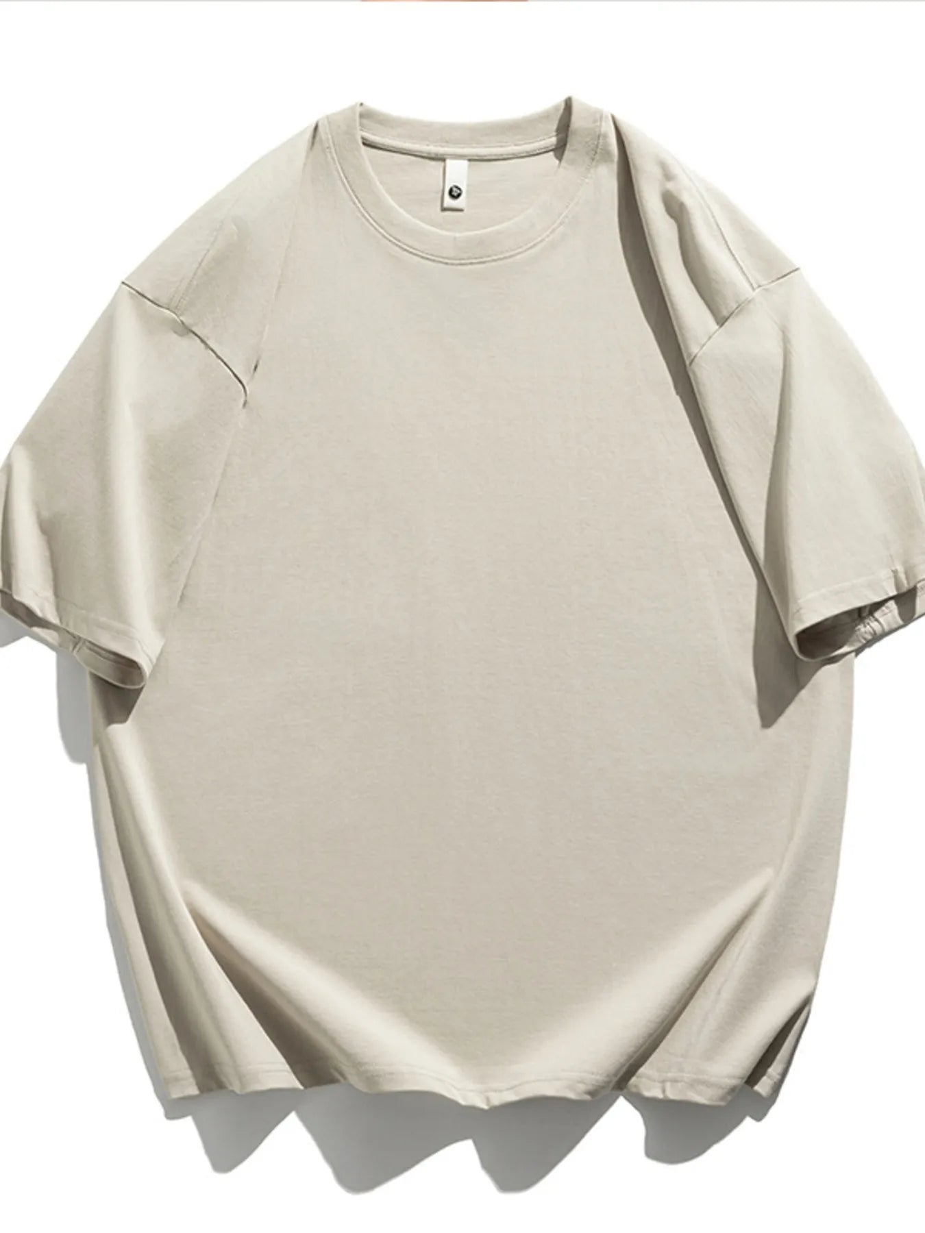Men's Plus Size Solid Color Casual Loose T-Shirt - cas7m