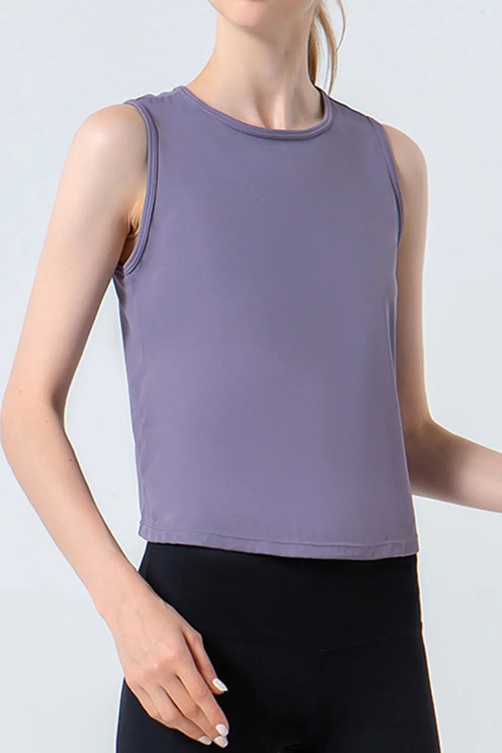 Round Neck Active Tank - cas7m