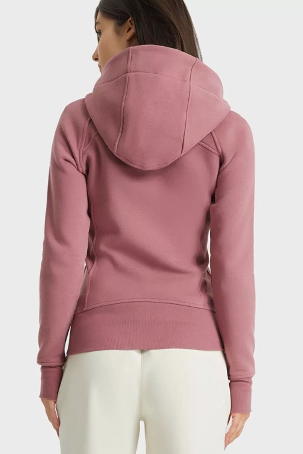 Millennia Zip Up Seam Detail Hooded Sports Jacket - cas7m