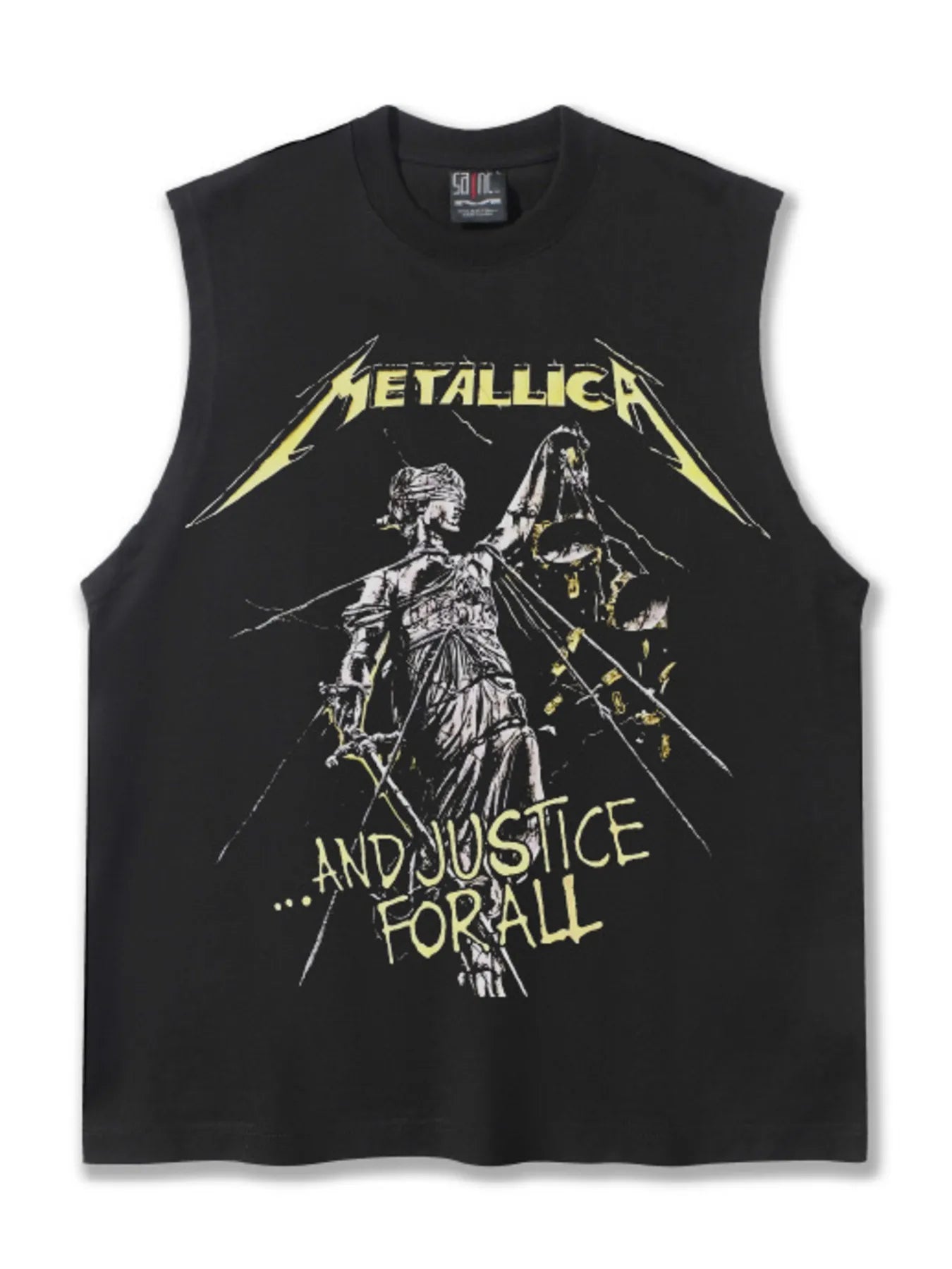 Men's Graphic Round Neck Tank Top - cas7m